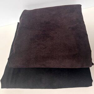 Corduroy Fabric Brown Black Narrow Wale 55" Wide